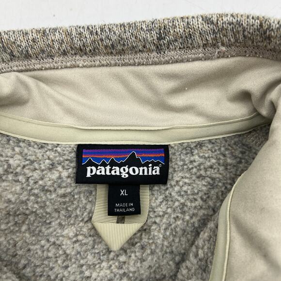 Patagonia Better Sweater Quarter Zip Beige Cream Pelican - Picture 3 of 8